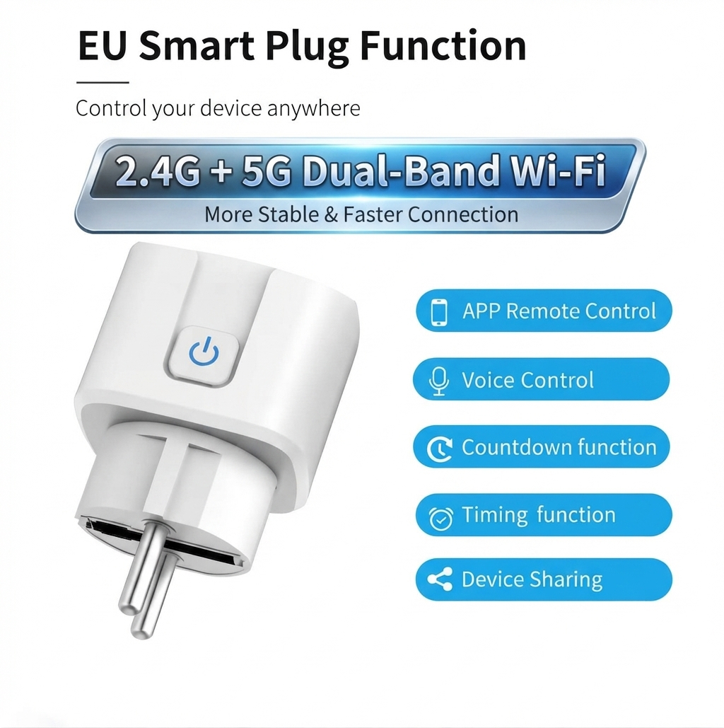 Presa intelligente Tuya WiFi a - Timer Dual Outlet recensione e prezzo